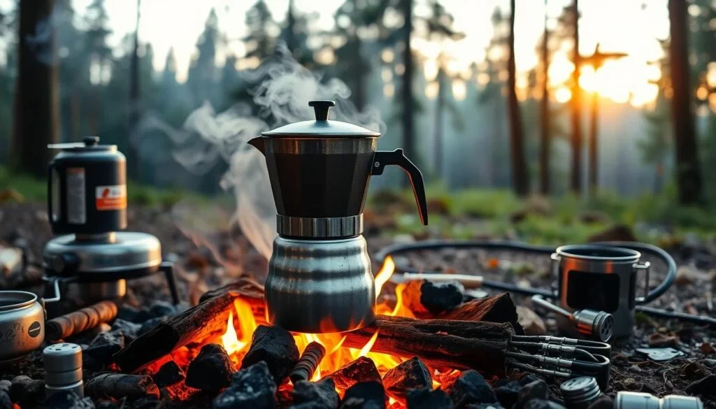 How to Use a Camping Coffee Percolator to Brew Camp Coffee Perfectly 7 Heat control for camping coffee