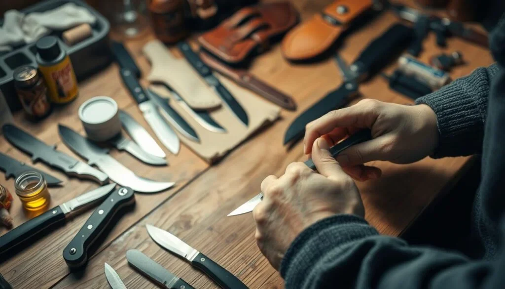fixed blade edc maintenance