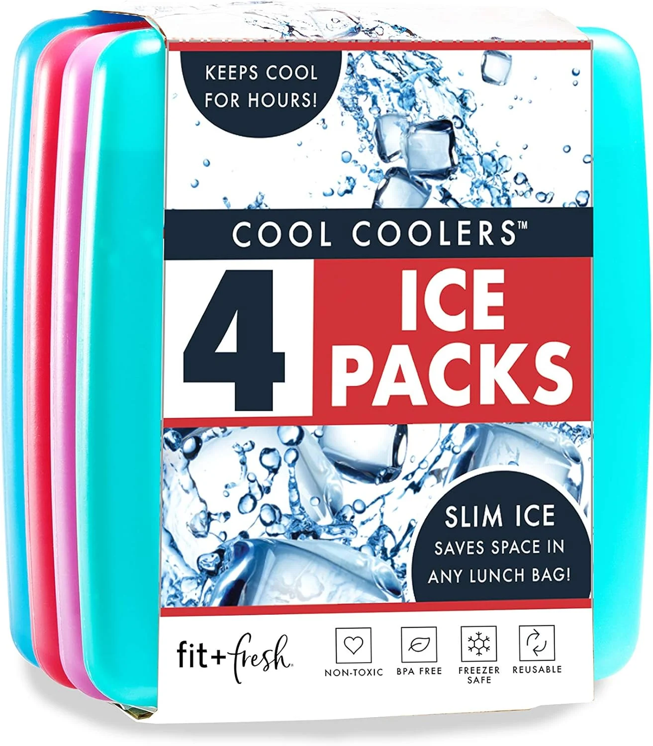 Discover the Best Cooler Accessories for Your Next Outdoor Trip 1 Cool Coolers by Fit & Fresh 4 Pack Slim Ice Packs